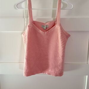 Vintage Sandy Liang Pink Knit Tank Top